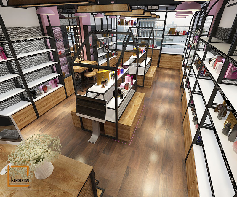 thiết kế shop mỹ phẩm
